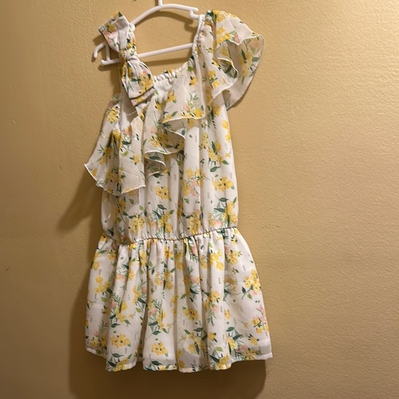 Mayoral Floral Yellow and White romper